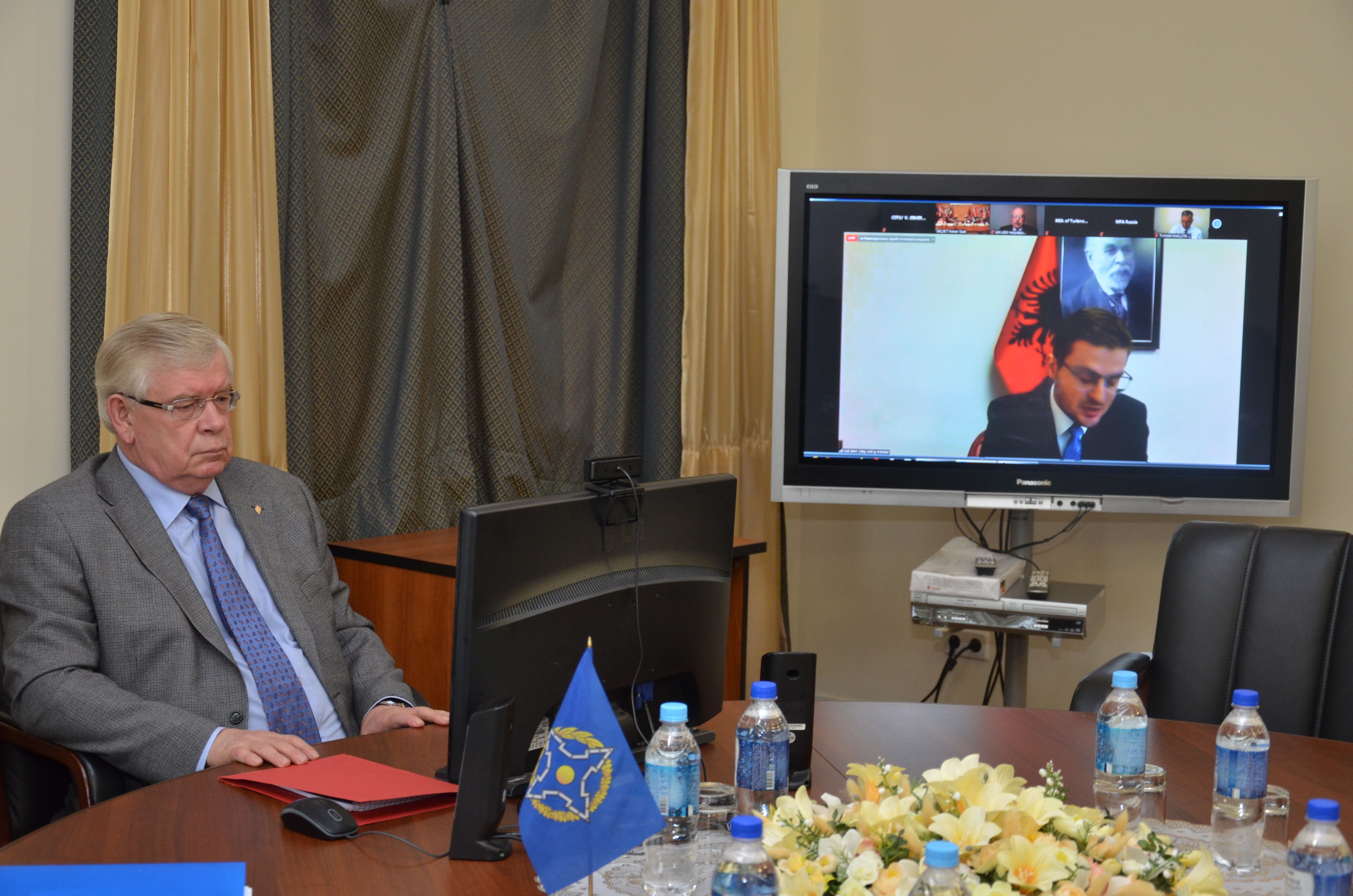 Заместитель Генерального секретаря ОДКБ Валерий Семериков принял участие в Контртеррористической видеоконференции 2020 г. в масштабах всей ОБСЕ (Вена, Австрия)